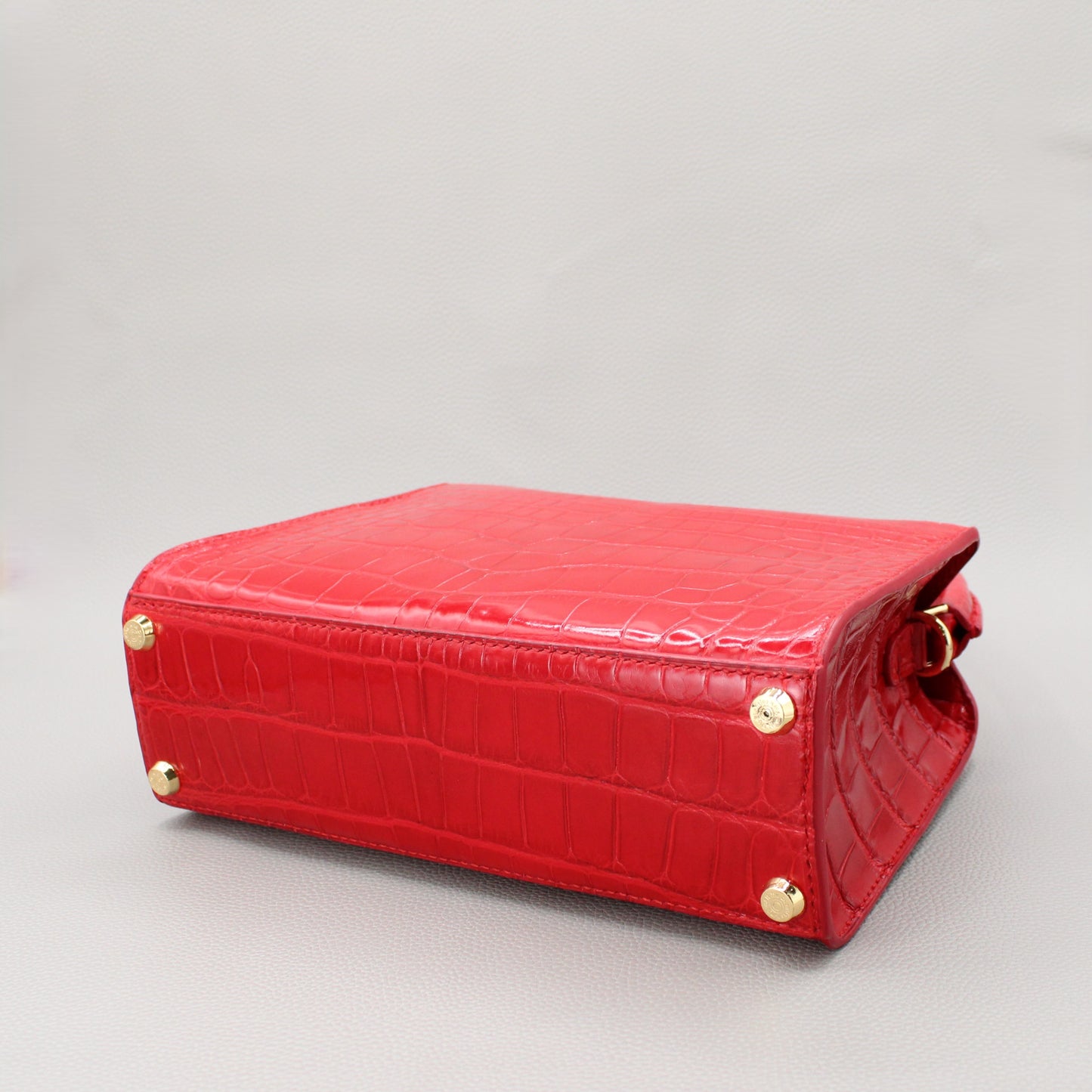 Sophie Top Handle Bag-Red Alligator