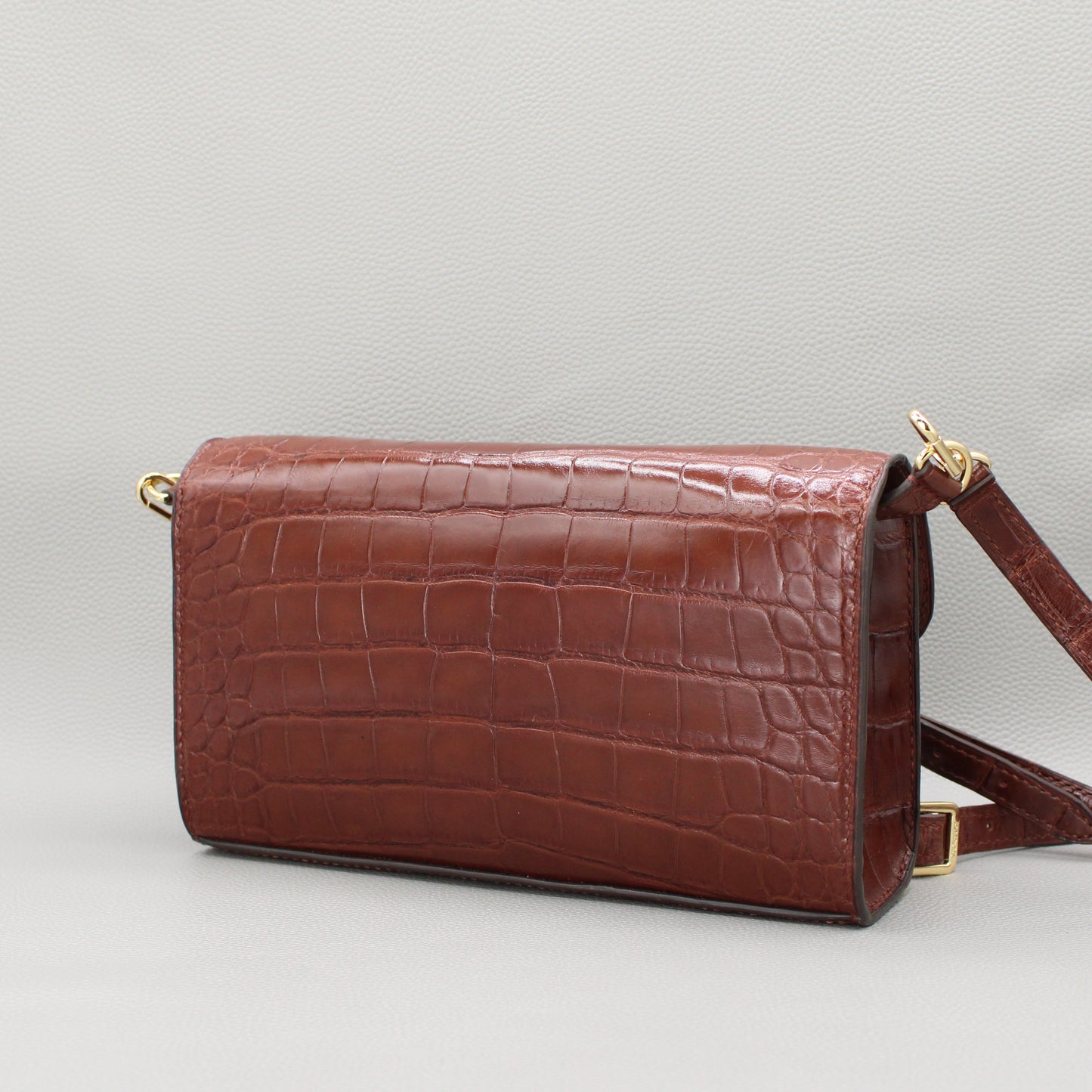 Elise Crossbody Bag-Brown Alligator